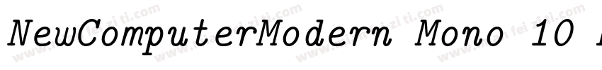 NewComputerModern Mono 10 Book字体转换